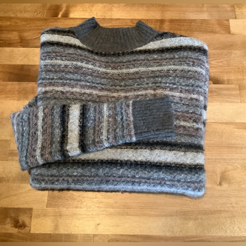 American Eagle Turtleneck Striped Sweater